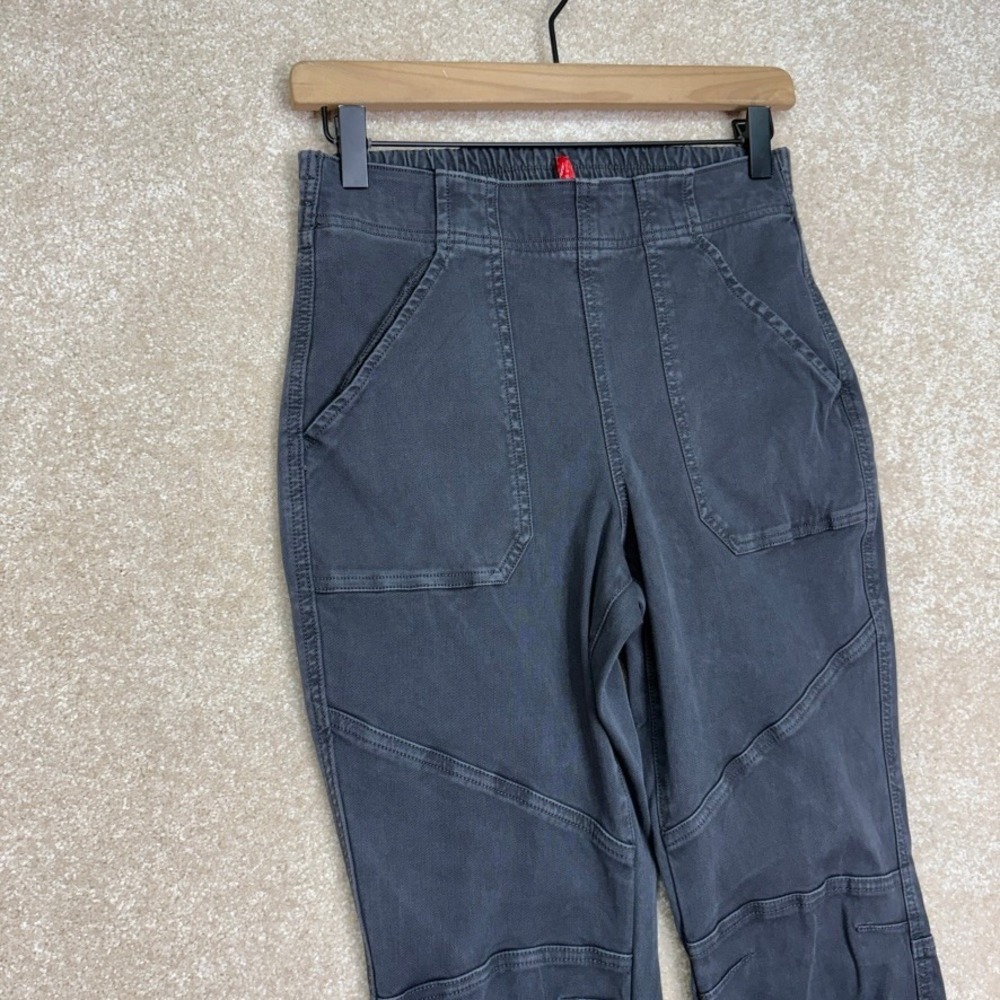 SPANX Jogger Pants Size Small Gray Utility Cargo Stretch Casual - Picture 3 of 8